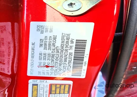2021 Acura Rdx Advance from USA, damaged, VIN 5J8TC2H75ML007260